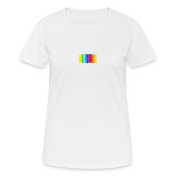 I am me, I am many - Women's Breathable T-Shirt - white - Front - AI Model Female 172 dark (172cm)