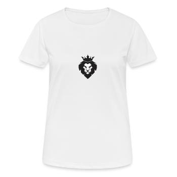 Loewen Koenig Krone - Frauen T-Shirt atmungsaktiv - Weiß - Vorne - AI Model Female 172 dark (172cm)