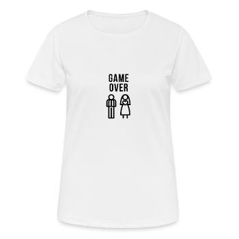 Stag and hen party - Game Over - Women's Breathable T-Shirt - white - Front - AI Model Female 172 dark (172cm)