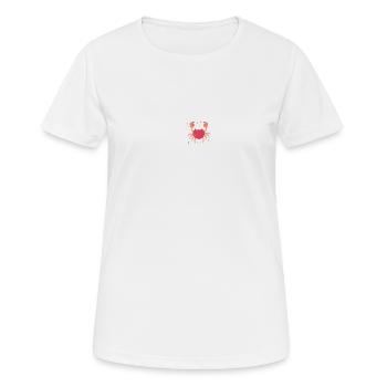 Krebs Sternzeichen - Frauen T-Shirt atmungsaktiv - Weiß - Vorne - AI Model Female 172 dark (172cm)