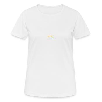Sonnenuntergang - Frauen T-Shirt atmungsaktiv - Weiß - Vorne - AI Model Female 172 dark (172cm)