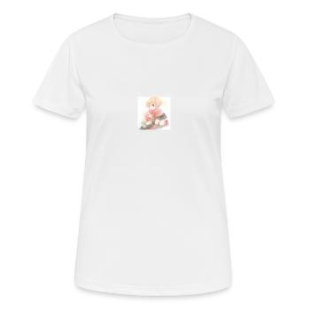 Anime - Frauen T-Shirt atmungsaktiv - Weiß - Vorne - AI Model Female 172 dark (172cm)