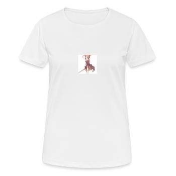 Anime - Frauen T-Shirt atmungsaktiv - Weiß - Vorne - AI Model Female 172 dark (172cm)
