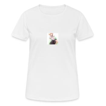 Anime - Frauen T-Shirt atmungsaktiv - Weiß - Vorne - AI Model Female 172 dark (172cm)