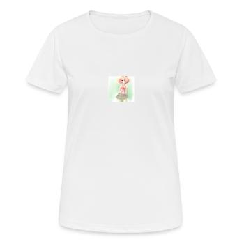 Anime - Frauen T-Shirt atmungsaktiv - Weiß - Vorne - AI Model Female 172 dark (172cm)