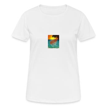 Citations estivales cool - T-shirt respirant Femme - blanc - Devant - AI Model Female 172 dark (172cm)