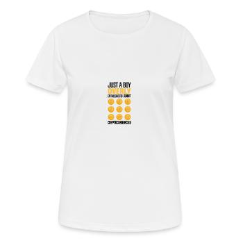 Crypto-monnaies - T-shirt respirant Femme - blanc - Devant - AI Model Female 172 dark (172cm)