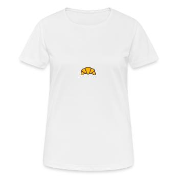 croissant - Women's Breathable T-Shirt - white - Front - AI Model Female 172 dark (172cm)
