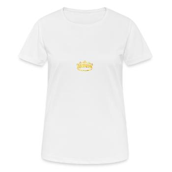 golden crown 05 - Women's Breathable T-Shirt - white - Front - AI Model Female 172 dark (172cm)