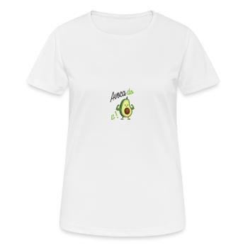 Avocado it! - Frauen T-Shirt atmungsaktiv - Weiß - Vorne - AI Model Female 172 dark (172cm)