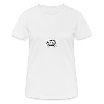Ski fahren Ski Motiv für Schi Fahrer Schifahrer - Frauen T-Shirt atmungsaktiv - Weiß - Vorne - AI Model Female 172 dark (172cm)