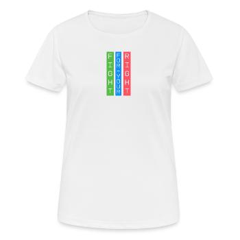 fight for your right - Women's Breathable T-Shirt - white - Front - AI Model Female 172 dark (172cm)