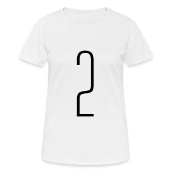 2 - T-shirt respirant Femme - blanc - Devant - AI Model Female 172 dark (172cm)