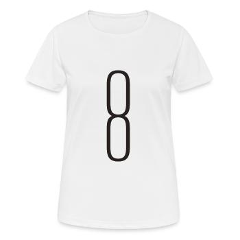 8 - T-shirt respirant Femme - blanc - Devant - AI Model Female 172 dark (172cm)