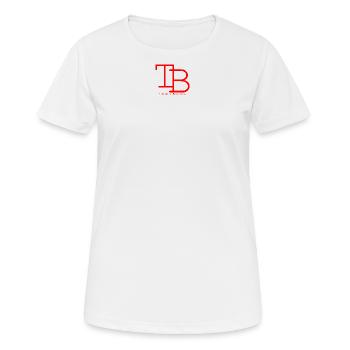 Logo Tattooed Bastards Tattoo Artist encré - T-shirt respirant Femme - blanc - Devant - AI Model Female 172 dark (172cm)