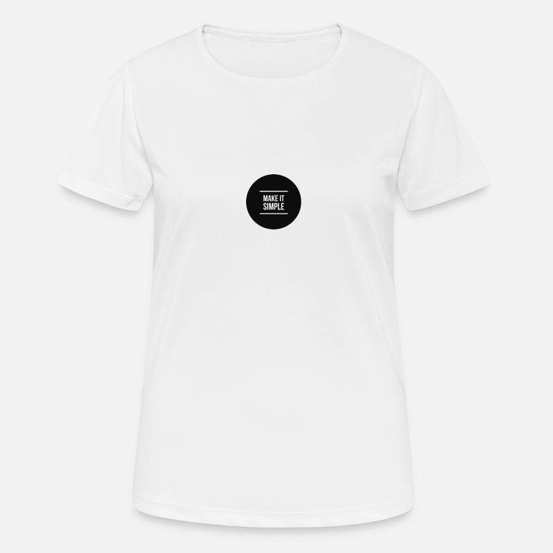 Make it simple - Women's Breathable T-Shirt - white
