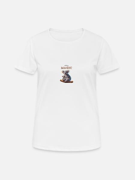 Koala Magic - Women's Breathable T-Shirt - white