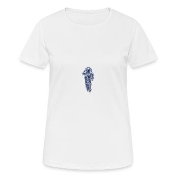 Fahrrad - Frauen T-Shirt atmungsaktiv - Weiß - Vorne - AI Model Female 172 dark (172cm)