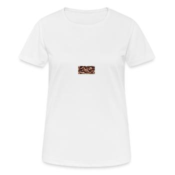 Kaffee - Frauen T-Shirt atmungsaktiv - Weiß - Vorne - AI Model Female 172 dark (172cm)