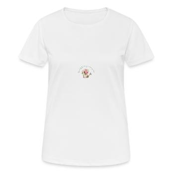 Garden Love "Don ́t disturb my inner garden" - Women's Breathable T-Shirt - white - Front - AI Model Female 172 dark (172cm)