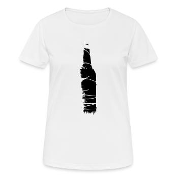 Bierflasche Draht - Frauen T-Shirt atmungsaktiv - Weiß - Vorne - AI Model Female 172 dark (172cm)