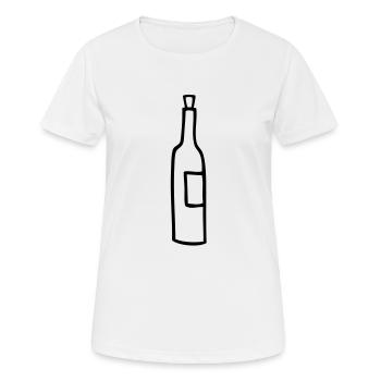 flasche leer - Frauen T-Shirt atmungsaktiv - Weiß - Vorne - AI Model Female 172 dark (172cm)