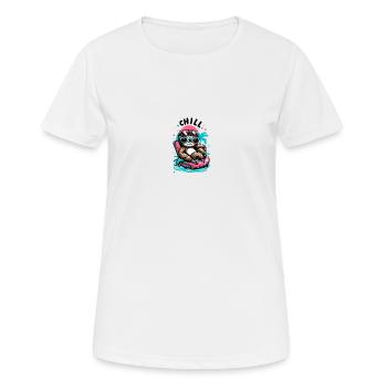 Chill Sloth - Women's Breathable T-Shirt - white - Front - AI Model Female 172 dark (172cm)