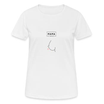 Lait maternel - T-shirt respirant Femme - blanc - Devant - AI Model Female 172 dark (172cm)