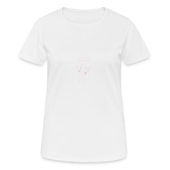 Citations non motivantes - les choses ont du sens - T-shirt respirant Femme - blanc - Devant - AI Model Female 172 dark (172cm)