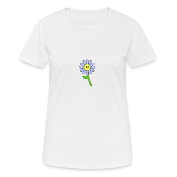 Süße Blume Design - Frauen T-Shirt atmungsaktiv - Weiß - Vorne - AI Model Female 172 dark (172cm)
