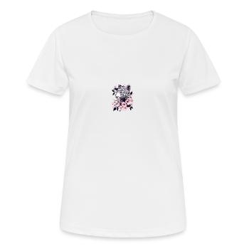 Panthère fleuris ! - T-shirt respirant Femme - blanc - Devant - AI Model Female 172 dark (172cm)