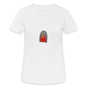 Splatter penguin - Women's Breathable T-Shirt - white - Front - AI Model Female 172 dark (172cm)