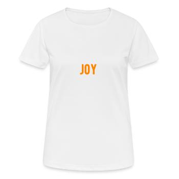 joy love piece - Frauen T-Shirt atmungsaktiv - Weiß - Vorne - AI Model Female 172 dark (172cm)