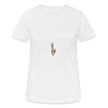 Lama - Frauen T-Shirt atmungsaktiv - Weiß - Vorne - AI Model Female 172 dark (172cm)