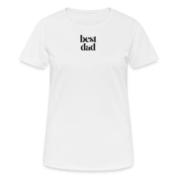 Meilleur papa - T-shirt respirant Femme - blanc - Devant - AI Model Female 172 dark (172cm)