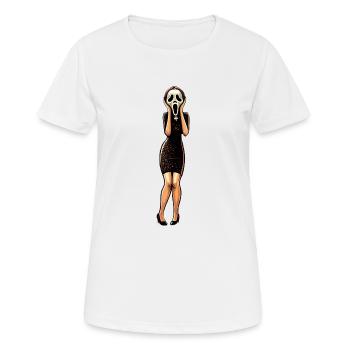 The Scream woman Edvard Munch - Women's Breathable T-Shirt - white - Front - AI Model Female 172 dark (172cm)