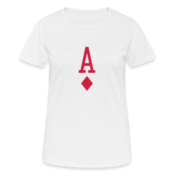 Ass Karo - Frauen T-Shirt atmungsaktiv - Weiß - Vorne - AI Model Female 172 dark (172cm)