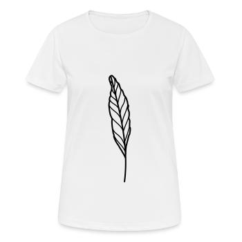 leaf - Women's Breathable T-Shirt - white - Front - AI Model Female 172 dark (172cm)