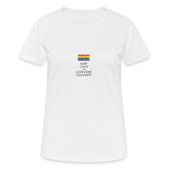 Gay Pride - T-shirt respirant Femme - blanc - Devant - AI Model Female 172 dark (172cm)