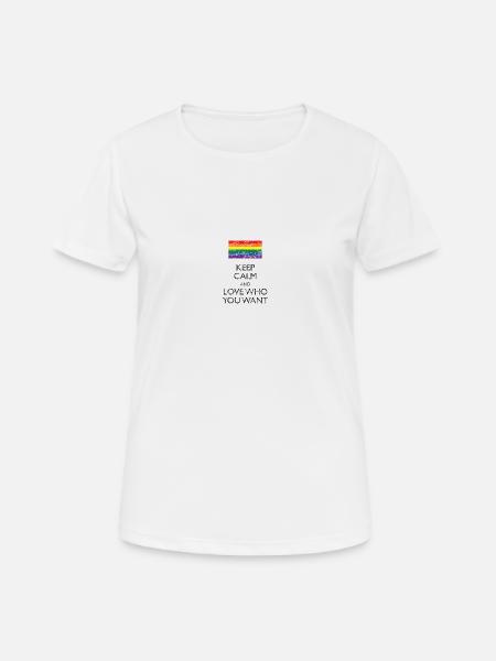 Gay Pride - Frauen T-Shirt atmungsaktiv - Weiß