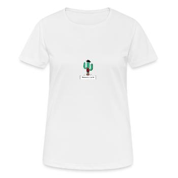 "Cactus Krueger" - Frauen T-Shirt atmungsaktiv - Weiß - Vorne - AI Model Female 172 dark (172cm)