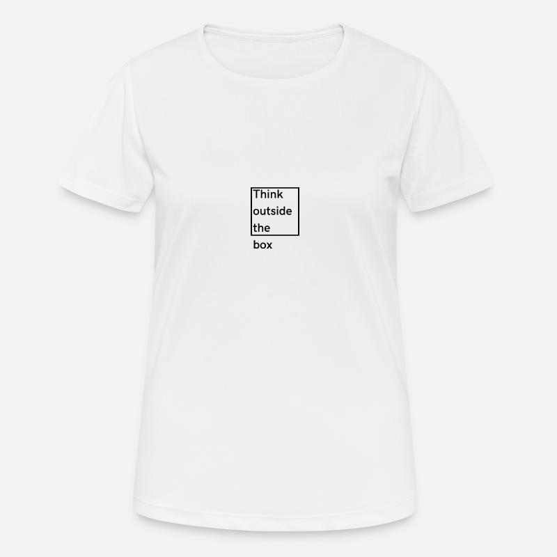 Think outside the box - Women's Breathable T-Shirt - white