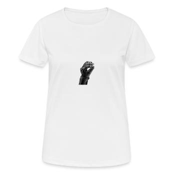 Robotarm - Frauen T-Shirt atmungsaktiv - Weiß - Vorne - AI Model Female 172 dark (172cm)
