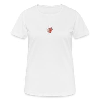 Finden Sie Ihr Gleichgewicht - Frauen T-Shirt atmungsaktiv - Weiß - Vorne - AI Model Female 172 dark (172cm)