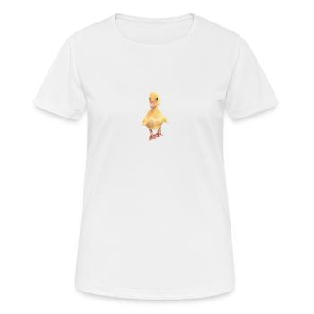 Poussin - T-shirt respirant Femme - blanc - Devant - AI Model Female 172 dark (172cm)