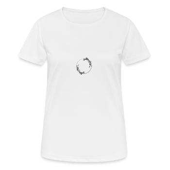 Cadre - T-shirt respirant Femme - blanc - Devant - AI Model Female 172 dark (172cm)