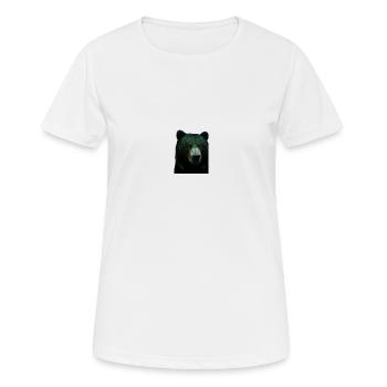 Green Bear - Women's Breathable T-Shirt - white - Front - AI Model Female 172 dark (172cm)