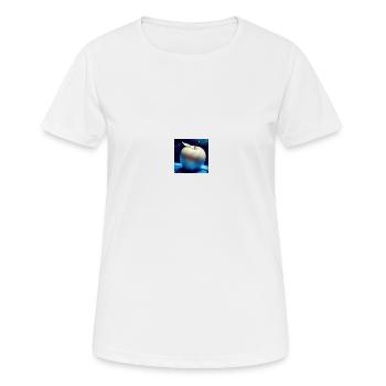 a simpel weird appel - Frauen T-Shirt atmungsaktiv - Weiß - Vorne - AI Model Female 172 dark (172cm)