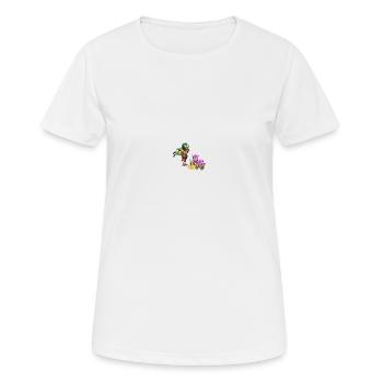 indigo femmes wirbeli - T-shirt respirant Femme - blanc - Devant - AI Model Female 172 dark (172cm)