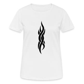 tribal - Frauen T-Shirt atmungsaktiv - Weiß - Vorne - AI Model Female 172 dark (172cm)